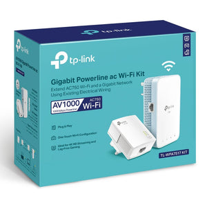 TP-Link TL-WPA7517 KIT AV1000 Gigabit Powerline AC Wi-Fi Kit - ACE Peripherals