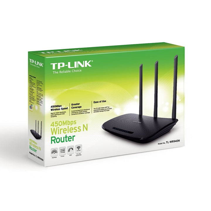 TP-Link TL-WR940N 450Mbps Wireless N Router - ACE Peripherals