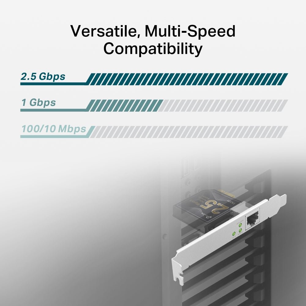 TP-Link TX201 2.5 Gigabit PCIe Network Adapter - ACE Peripherals