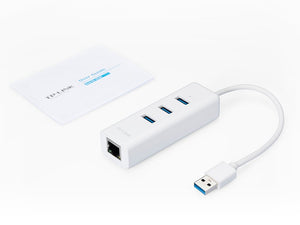 TP-Link UE330 USB 3.0 3-Port Hub & Gigabit Ethernet Adapter 2 in 1 USB Adapter - ACE Peripherals