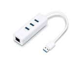 TP-Link UE330 USB 3.0 3-Port Hub & Gigabit Ethernet Adapter 2 in 1 USB Adapter - ACE Peripherals