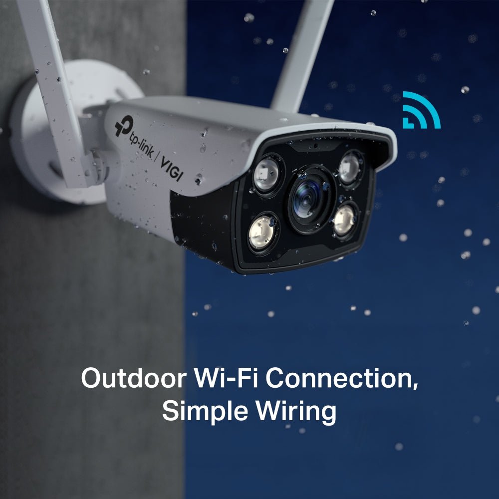 TP-Link VIGI C340-W 4MP Outdoor Full-Color Wi-Fi Bullet Network Camera - ACE Peripherals