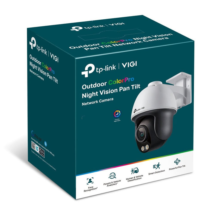 TP-Link VIGI C540S 4MP Outdoor ColorPro Night Vision Pan Tilt Network Camera - ACE Peripherals