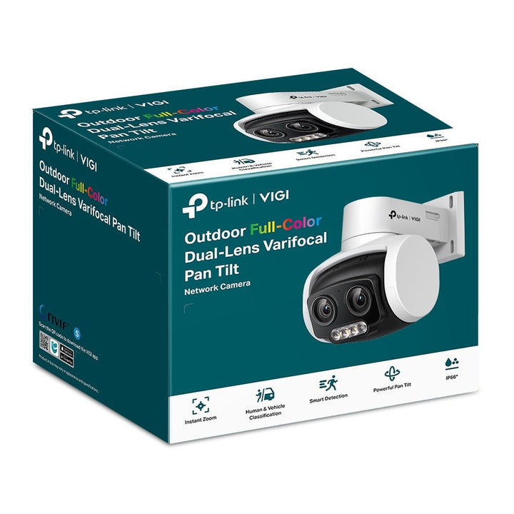 TP-Link VIGI C540V 4MP Outdoor Full-Color Dual-Lens Varifocal Pan Tilt Network Camera - ACE Peripherals