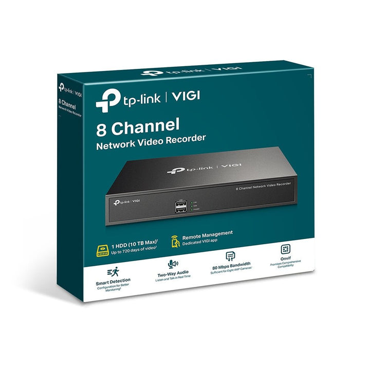 TP-Link VIGI NVR1008H 8 Channel Network Video Recorder - ACE Peripherals