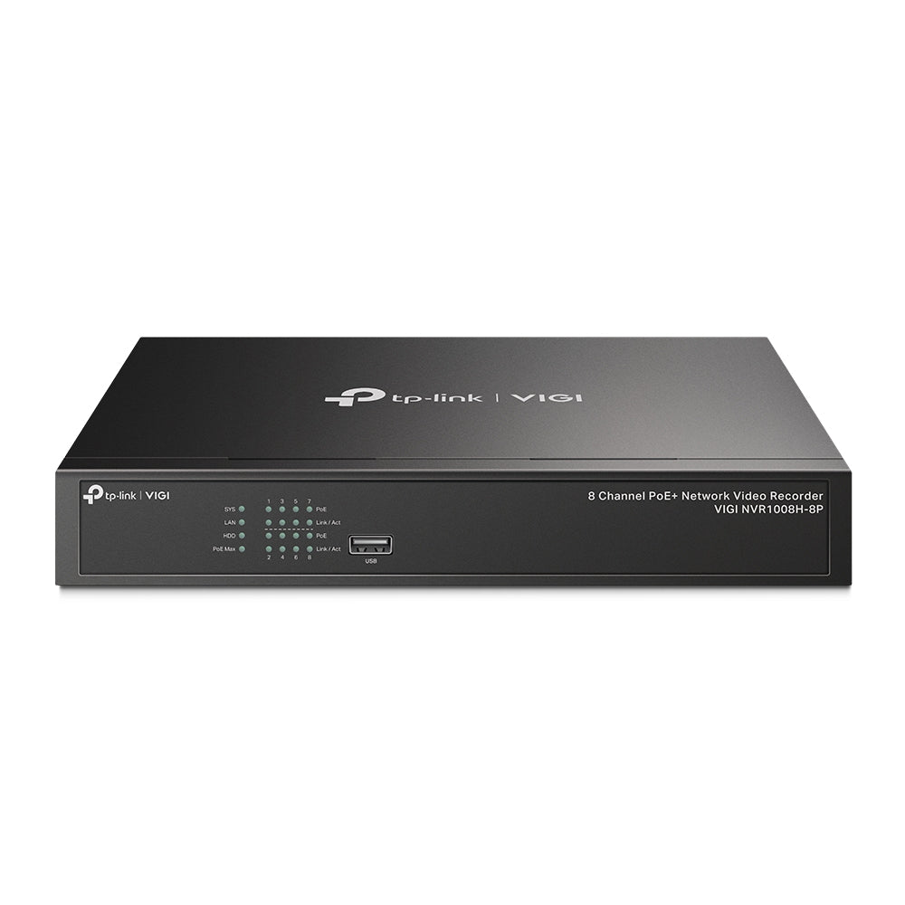 TP-Link VIGI NVR1008H-8P 8 Channel PoE+ Network Video Recorder - ACE Peripherals