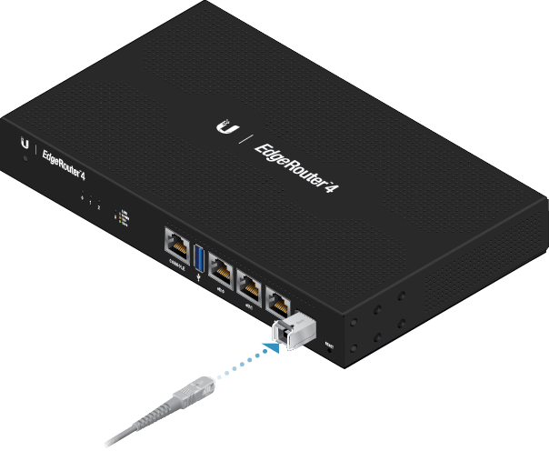 Gedge Router 4 Ubiquiti ER-4 EdgeRouter - High-Performance 4-Port Router